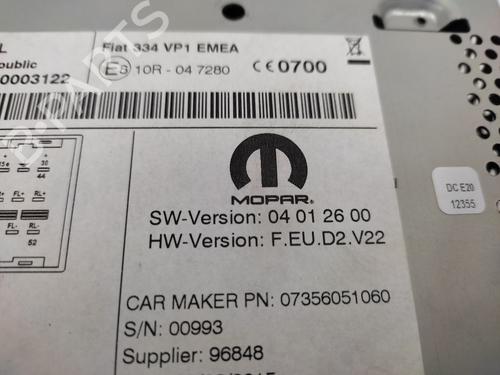 Radio FIAT 500X (334_)  | BP21149023E6 