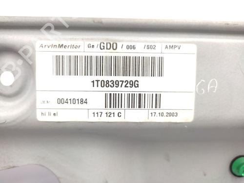 Rear left window mechanism VW TOURAN (1T1, 1T2) 2.0 TDI | BP26456557C24 