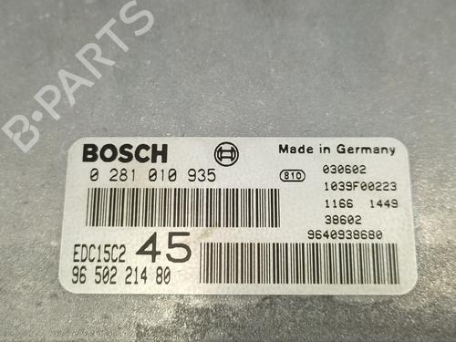 Engine control unit (ECU) PEUGEOT 307 (3A/C)  | BP21156292M57 