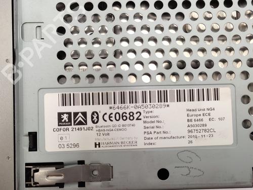 Radio CITROËN C5 III (RD_) 2.2 HDi 200 (RD4HLA) | BP30168144E6 