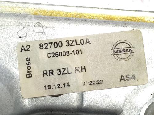 Rudehejsemekanisme Højre bagtil NISSAN PULSAR Hatchback (C13)  | BP25725015C25 