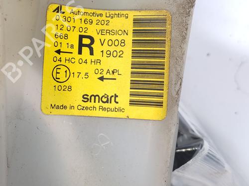 Right headlight SMART CITY-COUPE (450) 0.6 (S1CLA1, 450.341) | BP21175453C29 