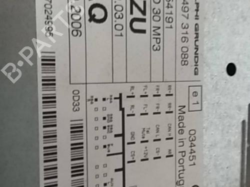 Bilradio OPEL CORSA D (S07)  | BP4988177E6 