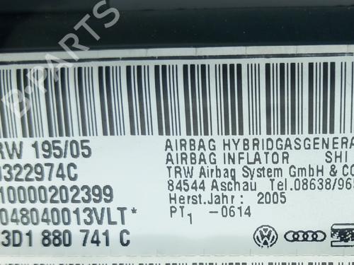 Left curtain airbag VW PHAETON (3D1, 3D2, 3D3, 3D4, 3D6, 3D7, 3D8, 3D9) 3.0 V6 TDI 4motion | BP5011638C11 