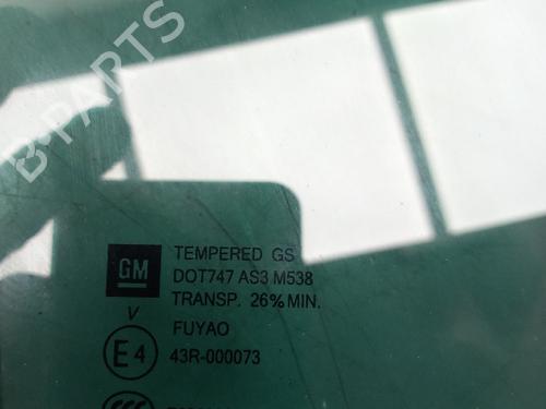 Rear right door window OPEL INSIGNIA B Grand Sport (Z18) 1.6 CDTi (68) | BP7300986C21 