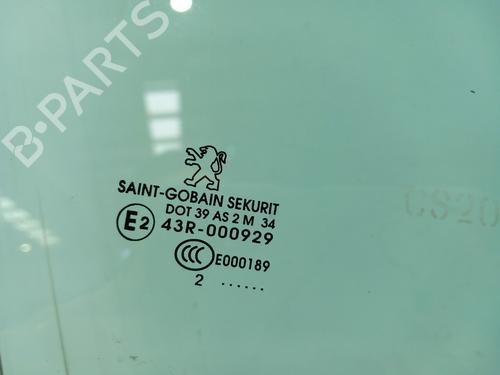 Front right door window PEUGEOT 3008 I MPV (0U_) 1.6 HDi | BP11698037C19 