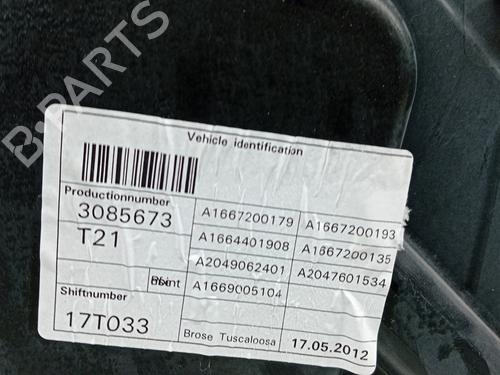 Rudehejsemekanisme ventre foran MERCEDES-BENZ M-CLASS (W166)  | BP16705928C22 