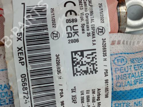 Right curtain airbag CITROËN C3 III (SX) 1.2 PureTech 82 | BP22616995C12 