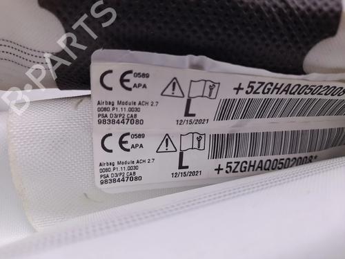 Left curtain airbag DS DS 3 / DS 3 CROSSBACK (UR_, UC_, UJ_) 1.5 BlueHDi 130 (UCYHZR) | BP21530020C11