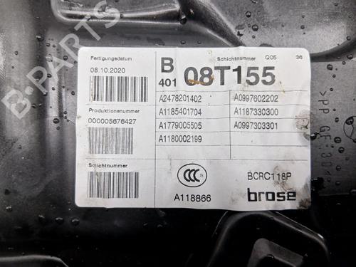 Rear right window mechanism MERCEDES-BENZ CLA (C118) CLA 200 (118.387) | BP24926664C25