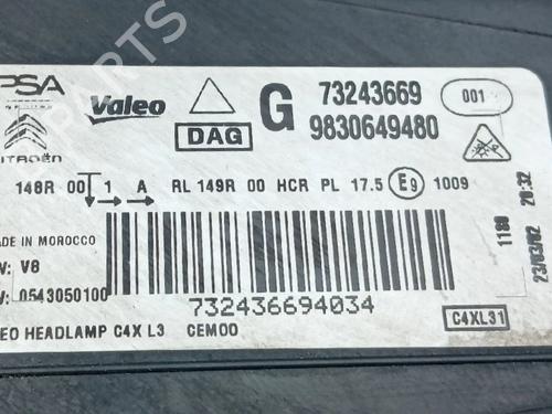 Left headlight CITROËN C4 III (BA_, BB_, BC_) 1.5 BlueHDi 130 (BBYHZB) | BP33981521C28  - Image 7