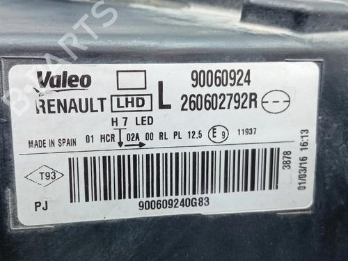 Left headlight RENAULT MEGANE IV Hatchback (B9A/M/N_) 1.5 dCi 90 (B9A1) | BP34288249C28  - Image 8