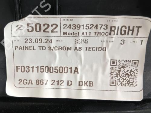 Bageste venstre beklædning VW T-ROC (A11, D11) 1.5 TSI | BP34737718C60 - Image 3
