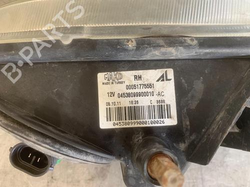 Right front fog light FIAT BRAVO II (198_) 1.6 D Multijet (198AXH1B) | BP16161022C31 