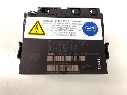Used Electronic module MERCEDES-BENZ S-CLASS (W221, V221) S 400 Hybrid (221.095, 221.195) (279 hp) 12489496