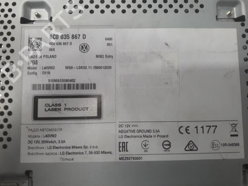 Radio VW POLO V (6R1, 6C1) 1.2 TSI | BP16161050E6 