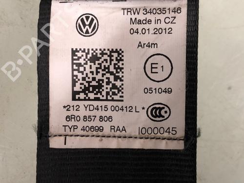 Rear right seatbelt VW POLO V (6R1, 6C1) 1.2 TSI | BP15633768I28 