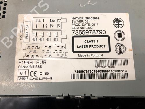 Radio FIAT PUNTO (199_) 0.9 | BP16104209E6 