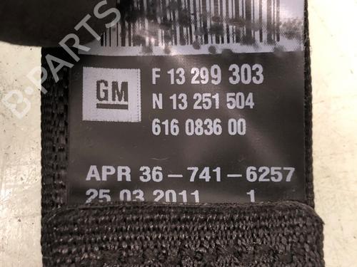 Rear right seatbelt OPEL ASTRA J (P10) 1.4 Turbo (68) | BP15647158I28 