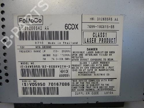 Radio VOLVO V70 III (135) D5 | BP12474424E6 