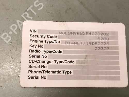 Radio OPEL MERIVA B MPV (S10) 1.4 (75) | BP28717778E6 