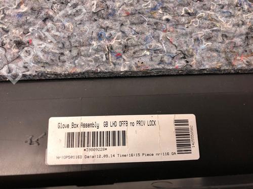 Used Glove box VOLVO V60 I (155) 1.6 DRIVe (114 hp) 23901017
