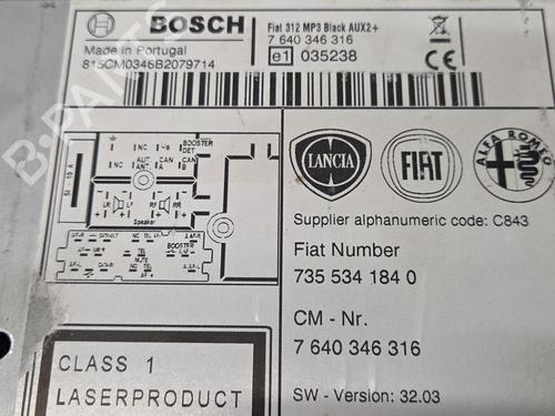 Radio FIAT 500 (312_) 0.9 (312AXG1A, 312.AXG11) | BP36386507E6 - Image 3