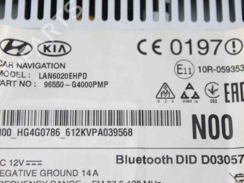 Radio HYUNDAI i30 (PDE, PD, PDEN) 1.6 CRDi | BP36173832E6 - Image 2