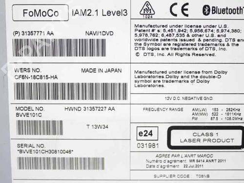 Radio VOLVO V40 Hatchback (525) D2 | BP22563766E6 