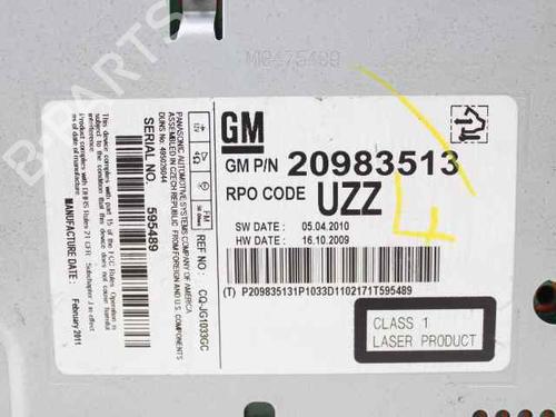 Radio OPEL ASTRA J Sports Tourer (P10) 1.3 CDTI (35) | BP31606229E6