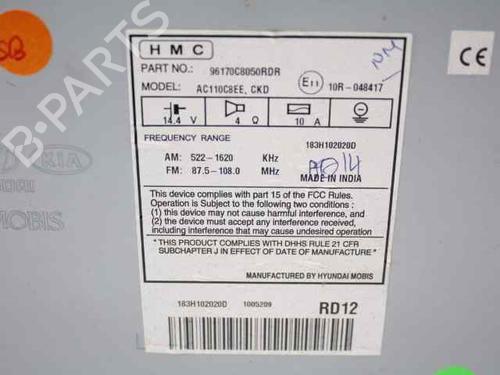 Radio HYUNDAI i20 II (GB, IB) 1.2 | BP19245208E6 