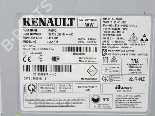Radio RENAULT MEGANE IV Hatchback (B9A/M/N_) 1.5 dCi 110 (B9A3) | BP39542859E6 - Image 7