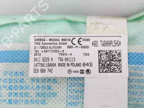Right curtain airbag SKODA OCTAVIA III Combi (5E5, 5E6) 1.6 TDI | BP29761019C12 