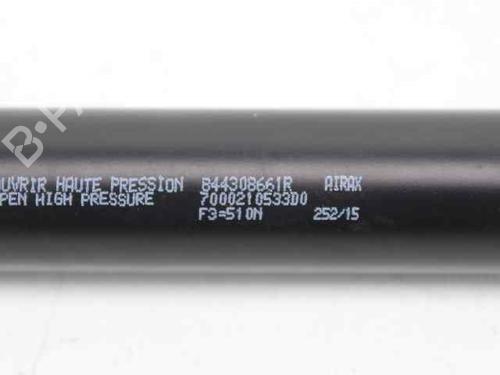 Tailgate lift support RENAULT CLIO IV (BH_) 0.9 TCe 90 (BHNF, BHMA, BHMH, BHJK, BHJR) | BP19224497C138 