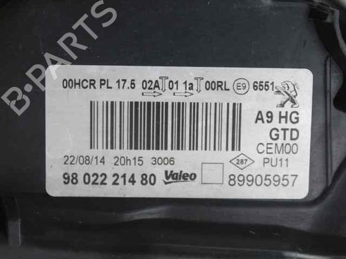 Left headlight PEUGEOT 208 I (CA_, CC_) 1.6 HDi | BP29320829C28 