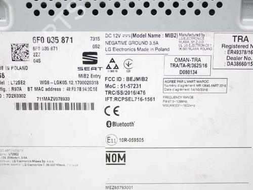 Radio SEAT IBIZA V (KJ1, KJG) 1.0 | BP21373825E6 