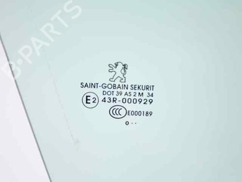 Front right door window PEUGEOT 3008 I MPV (0U_) 2.0 HDi 150 / BlueHDi 150 | BP19236330C19 