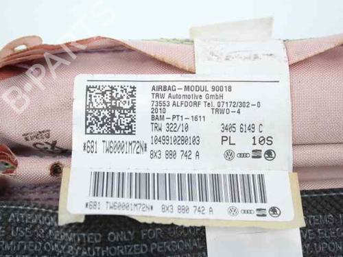 Right curtain airbag AUDI A1 (8X1, 8XK) 1.2 TFSI | BP19308544C12 