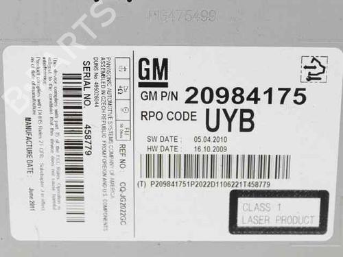 Radio OPEL ASTRA J (P10) 1.3 CDTI (68) | BP29320870E6 
