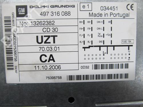 Bilradio OPEL CORSA D (S07) 1.3 CDTI (L08, L68) | BP19192092E6 
