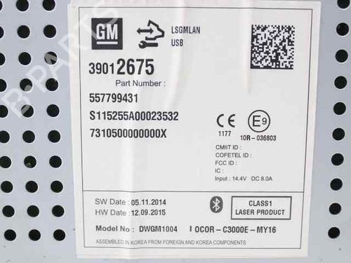 Radio OPEL CORSA E (X15)  | BP29818577E6 