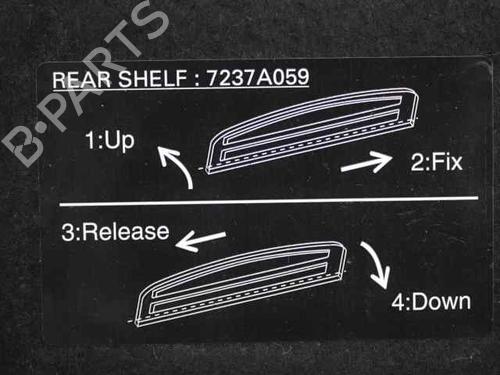 Półka bagażnika MITSUBISHI COLT VI (Z3_A, Z2_A) 1.1 (Z31A, Z32A) | BP30048234C85 