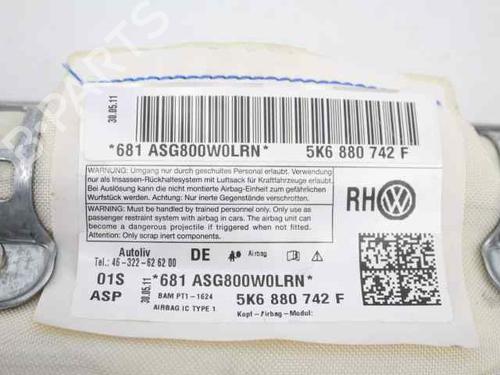 Right curtain airbag VW GOLF VI (5K1) 1.6 TDI | BP21200028C12 