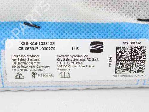 Right curtain airbag SEAT LEON (5F1) 1.4 TSI | BP29902431C12