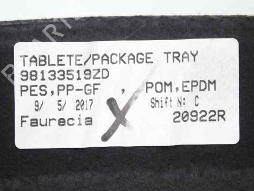 Rear parcel shelf CITROËN C3 III (SX) 1.2 VTi 82 | BP30189408C85 