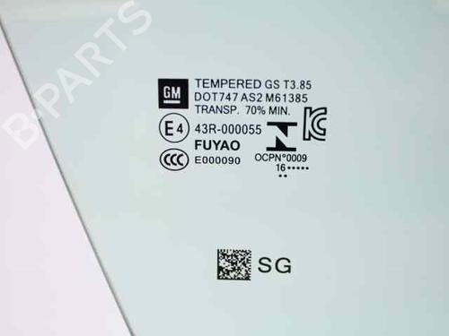Front right door window OPEL ASTRA K (B16) 1.6 CDTi (68) | BP20129051C19 