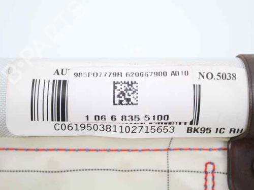 Right curtain airbag RENAULT MEGANE III Hatchback (BZ0/1_, B3_) 1.4 TCe (BZ0F, BZ1V) | BP19236727C12 
