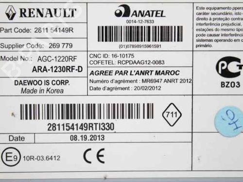 Radio RENAULT CLIO IV (BH_) 1.5 dCi 75 | BP19242951E6 