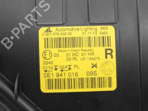 Right headlight SKODA OCTAVIA III Combi (5E5, 5E6) 1.6 TDI | BP29761044C29 