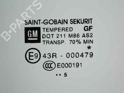 Front left door window OPEL CORSA E (X15)  | BP29818623C18 